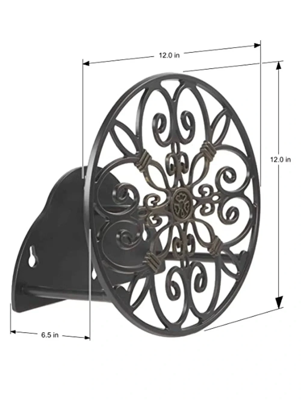 Liberty Garden Product # 670 Wall Mounted Decorative Hose Hanger Holds 125-Feet